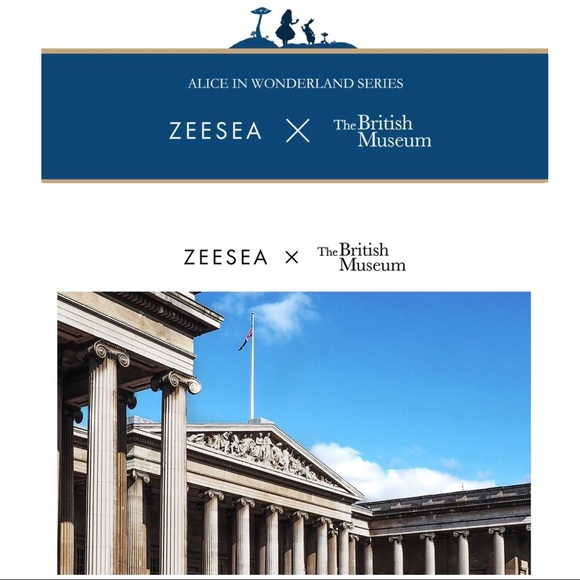 ZEESEA ALICE IN WONDERLAND CHESHIRE CAT BLUE SHADOW PALETTE DIAMOND GLITTER NIB - Picture 6 of 16